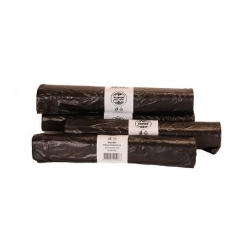Afvalzak zwart 50x55cm, 20x50st. HDPE