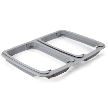 Filmop Dubbele verdeler 2 x 60 liter Inhoudsverdeling afvalzak 120 liter