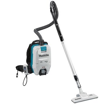 Makita Rugstofzuiger XGT 40 V Max, 4,0 Ah accu 2stuks en snellader in doos