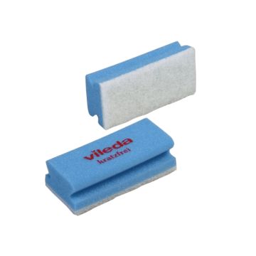 Vileda schuurspons blauw/wit 10 st. 7x14 cm.