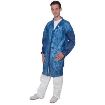 Bezoekersjas nonwoven donkerblauw XXL