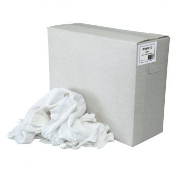 Poetsdoek dunne tricot wit in doos 10kg (50)