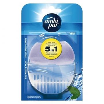 Ambi Pur Tolett Flush starterkit 6x55ml Fresh water &amp; mint