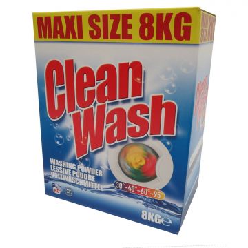 Clean Wash Waspoeder 8 kilogram