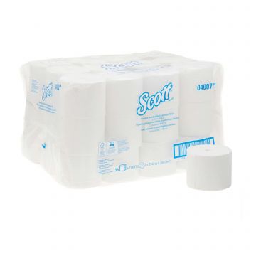 Scott toiletpapier kokerloos 36x1000vel wit, 2 laags