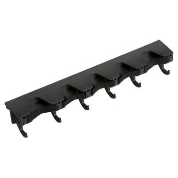 Steelklem met 6 haken / 2 grote steel- 3 kleine steelhouders