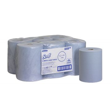 Scott Slimroll handdoekrol blauw 6x165m. t.b.v. dispenser 06953