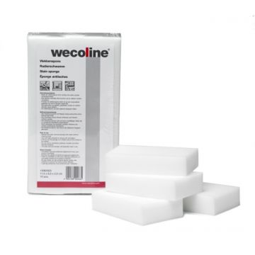 Wecoline Melamine vlekkenspons 10 stuks 105x62x28mm.
