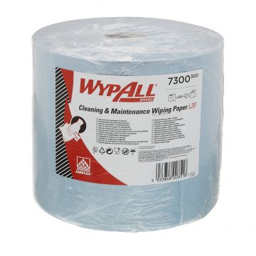 Wypall L20 Extra+ poetsrol blauw 500 vel 2 laags