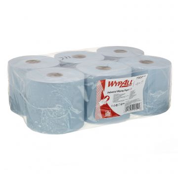 Wypall L20 Extra poetsrol blauw 6x300v. 2 laags combirol