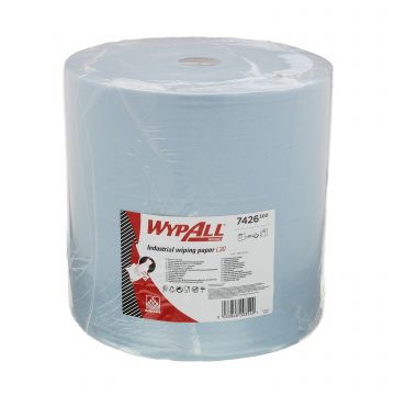 Wypall L30 Ultra+ poetsrol blauw 670vel 3 laags (30)