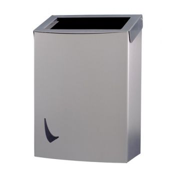 Wings afvalbak open 9 liter RVS anti fingerprint