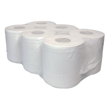 Euro poetsrol midi wit 2 laags 6 x 150 meter