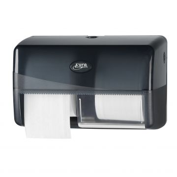 Pearl black duo toiletrolhouder coreless