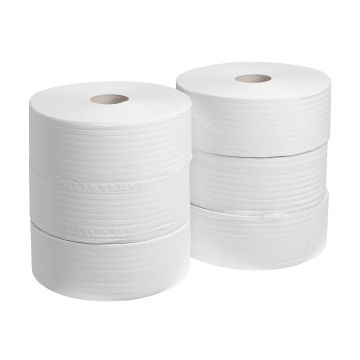 Scott jumbo toiletpapier wit 2 laags 6 x 380 meter