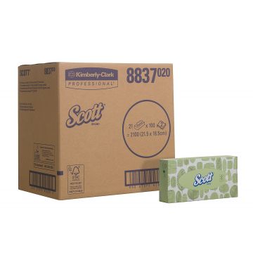 Kimberly Clark Scott facial tissue wit 21 x 100 tissues 