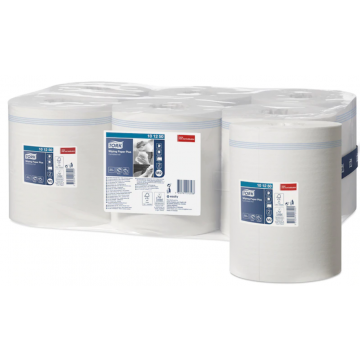 Tork Wiping Plus poetsrol 6x160 m. (28) zonder koker, wit, 2 laags (28)