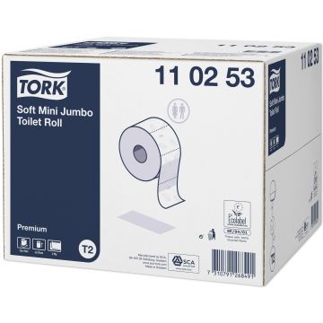 Tork Pr. toil.p.mini jumbo 12x170m (36) wit, 2 laags (36)