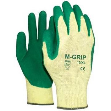 Werkhandschoen M.Grip Latex gr, maat XL per paar