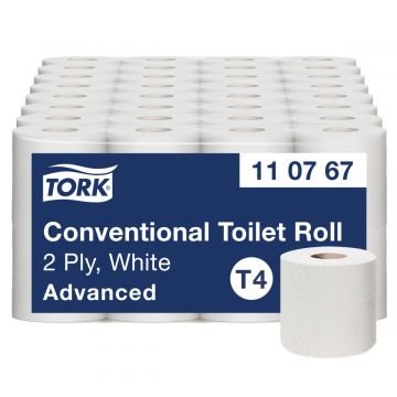 Tork Traditioneel Toiletpapier Wit T4 Advanced 2-laags 64 x 250 vellen