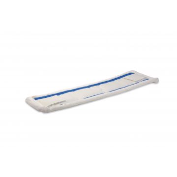 Speedclean vlakmop 40cm blauw/wit microvezel met flap