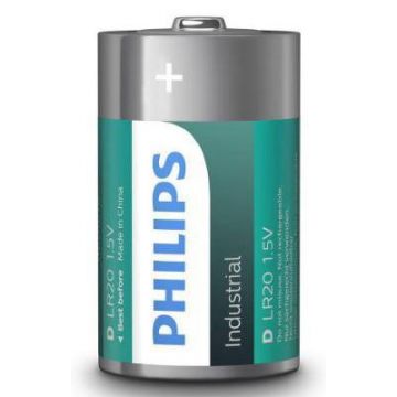 Philips Industrial Alkaline batterij D/LR20 10 stuks