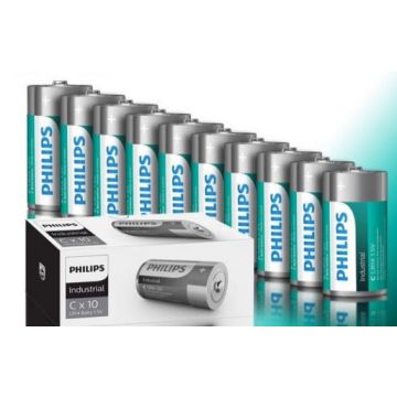 Philips Industrial Alkaline batterij C/LR14 10 stuks