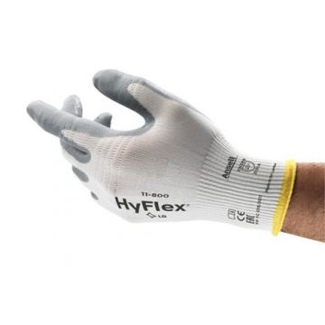 Handschoen Ansell hyflex grijs wit mt 10 type 11-800