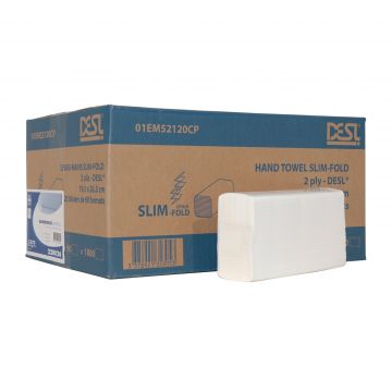 Euro handdoek slimfold  2 laags 20x90st