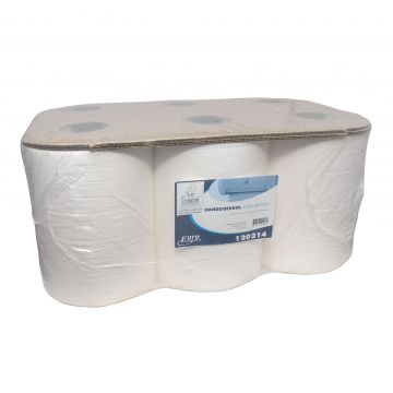 EcoWipe Motion handdoekrol wit 2 laags 6 x 140 meter