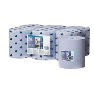 Tork Wiping Paper poetsrol blauw 6x320 vel M2