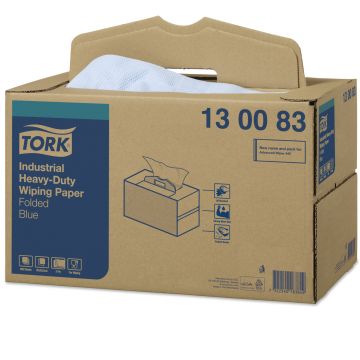 Tork Ind Heavy-Duty poetsdoek 200v (70) Blue handy box W7