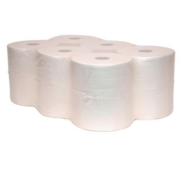 EcoWipe control matic handdoekrol 6x140m wit, 2 laags (55)