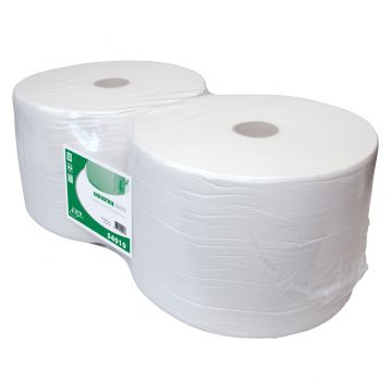 EcoWipe mammoet poetsrol wit 2x1000m. 1-laags, 23 cm (24)
