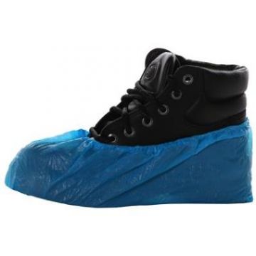 Schoenovertrek PE blauw 120my 42cm*@ 1000 stuks