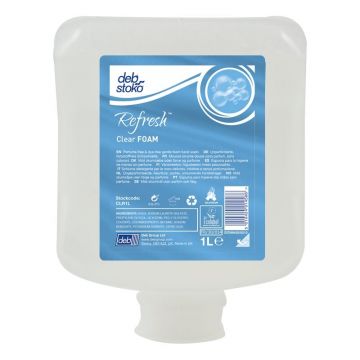 Deb Refresh Clear Foam Wash 6 x 1 L. Milde schuimzeep zonder parfum