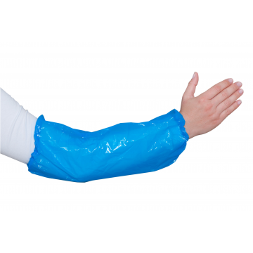 Mouwovertrek PE blauw 20 x 40 cm