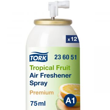 Tork Luchtverfrisser airfresh spray met tropische fruitgeur A1 12 x 75 ml