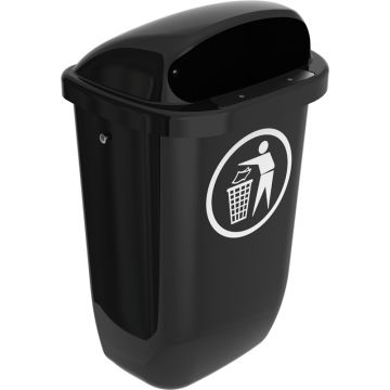 Afvalbak Grijs DIN-PK 50 liter Model VB021604