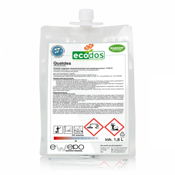 Ewepo Ecodos Quatdes  desinfectiemiddel 3 x 1,8L.