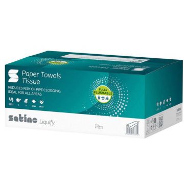 Satino Handdoek liquify z-vouw 2lgs