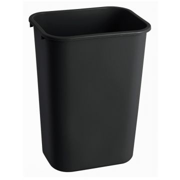 Rubbermaid afvalbak vierkant zwart 39L. Model VB002957