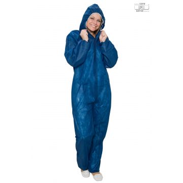 Overall nonwoven extra sterk donkerblauw 50 stuks - Maat XL