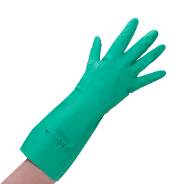 Industriehandschoen nitriel groen M