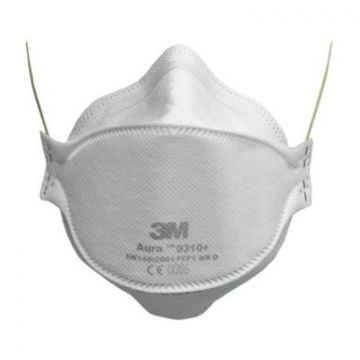 Fijnstofmasker 3M wit FFP1 per doos a 20 stuks nr. 9310