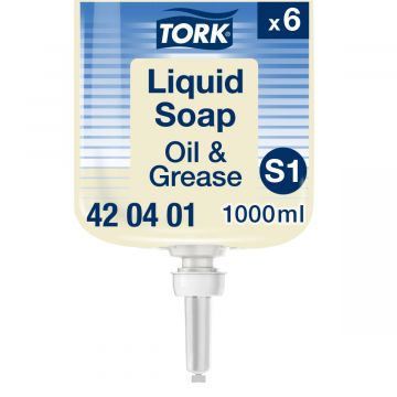 Tork Olie en Vet vloeibare zeep S1 dermatologisch getest 6 x 1 liter