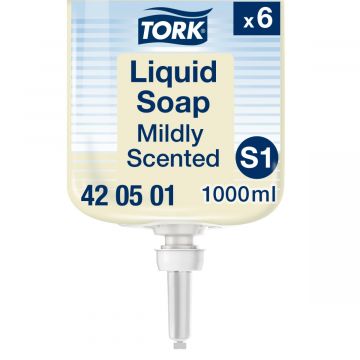 Tork Mild Geparfumeerde Vloeibare Handzeep S1 - 6 x 1 liter