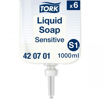 Tork Vloeibare handzeep voor gevoelige huid S1 - 6 x 1 liter