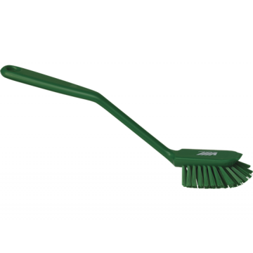 Vikan afwasborstel medium met schraaprand groen 28 cm 