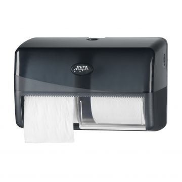 Pearl Black duo toiletrolhouder compact